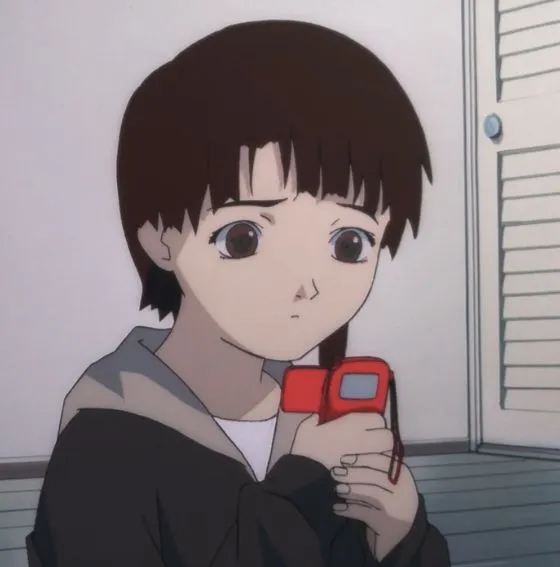 Lain with phone